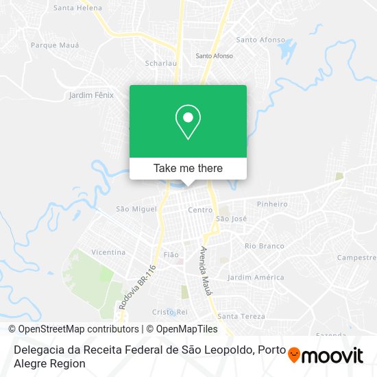 Delegacia da Receita Federal de São Leopoldo map