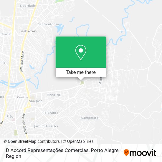 D Accord Representações Comercias map