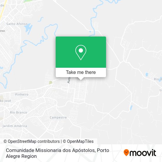 Comunidade Missionaria dos Apóstolos map