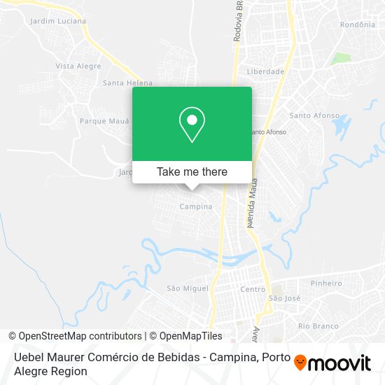 Uebel Maurer Comércio de Bebidas - Campina map