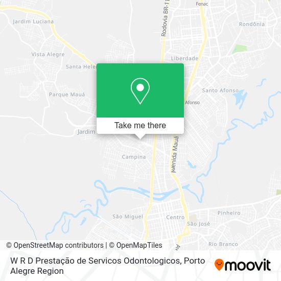 W R D Prestação de Servicos Odontologicos map