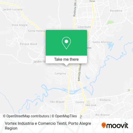 Vortex Indústria e Comercio Textil map