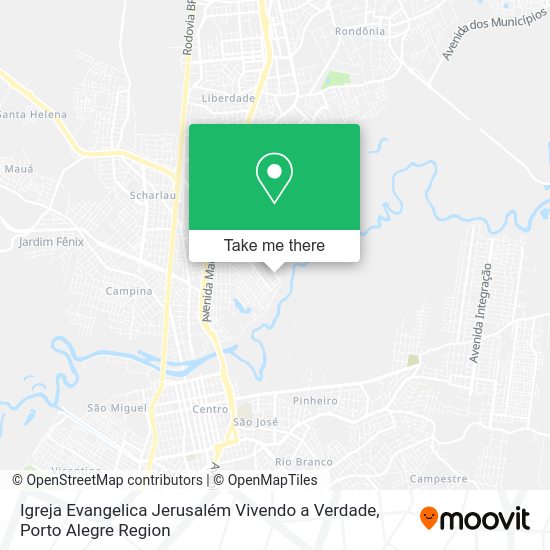 Igreja Evangelica Jerusalém Vivendo a Verdade map