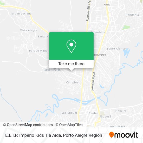 E.E.I.P. Império Kids Tia Aida map