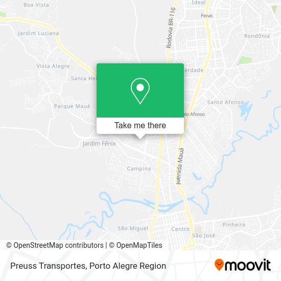 Preuss Transportes map