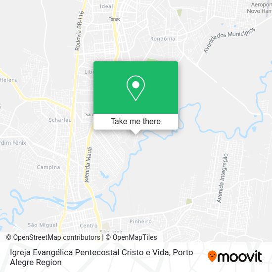 Igreja Evangélica Pentecostal Cristo e Vida map