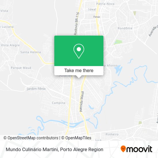 Mundo Culinário Martini map