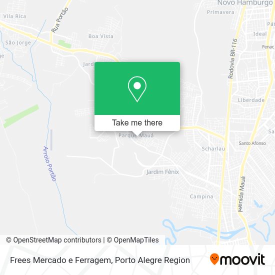 Frees Mercado e Ferragem map