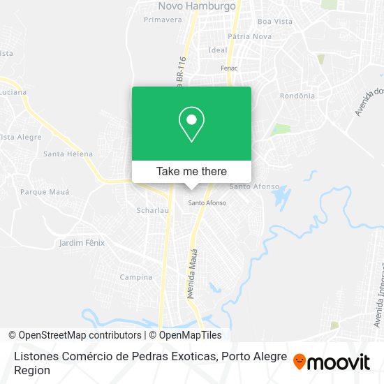 Listones Comércio de Pedras Exoticas map