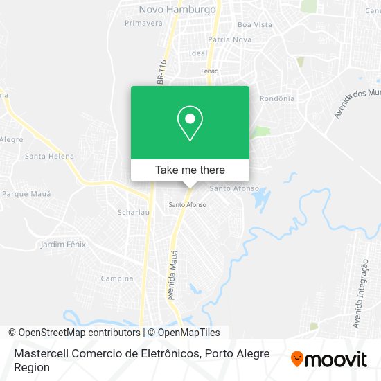 Mastercell Comercio de Eletrônicos map