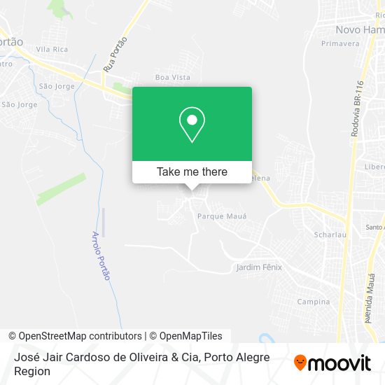 José Jair Cardoso de Oliveira & Cia map