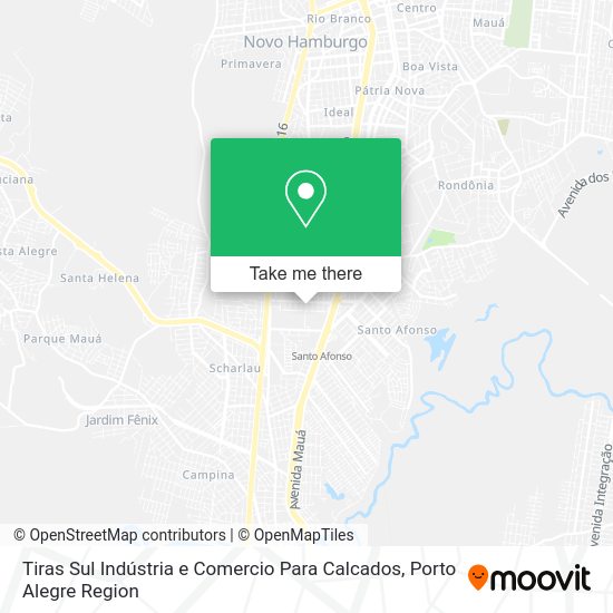 Tiras Sul Indústria e Comercio Para Calcados map