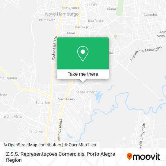 Z.S.S. Representações Comerciais map
