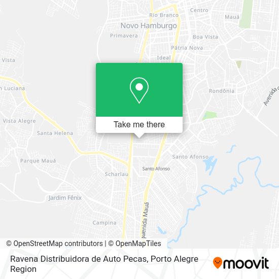 Ravena Distribuidora de Auto Pecas map