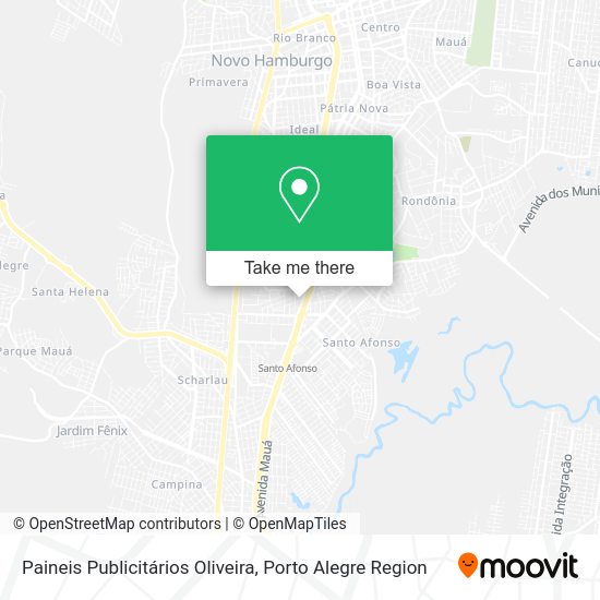 Paineis Publicitários Oliveira map