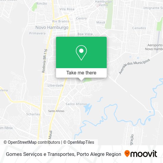 Gomes Serviços e Transportes map