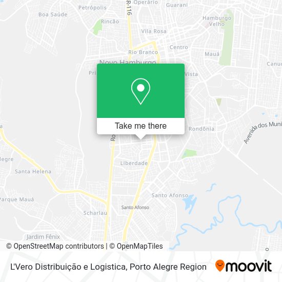 L'Vero Distribuição e Logistica map