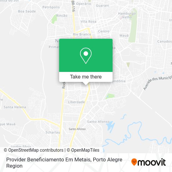 Provider Beneficiamento Em Metais map