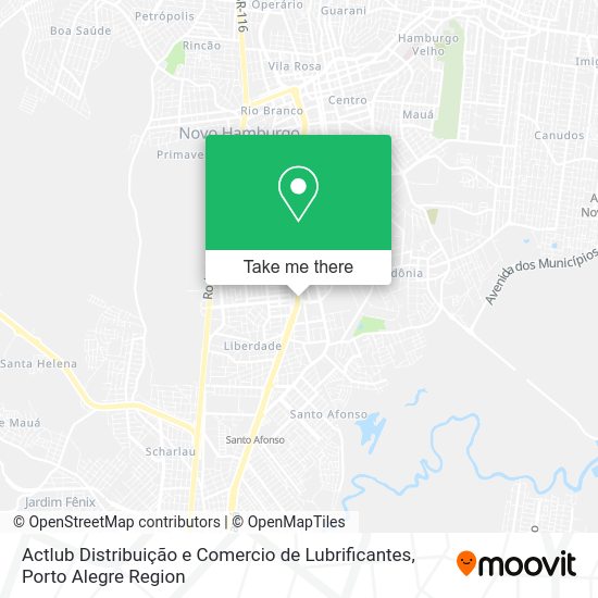 Actlub Distribuição e Comercio de Lubrificantes map