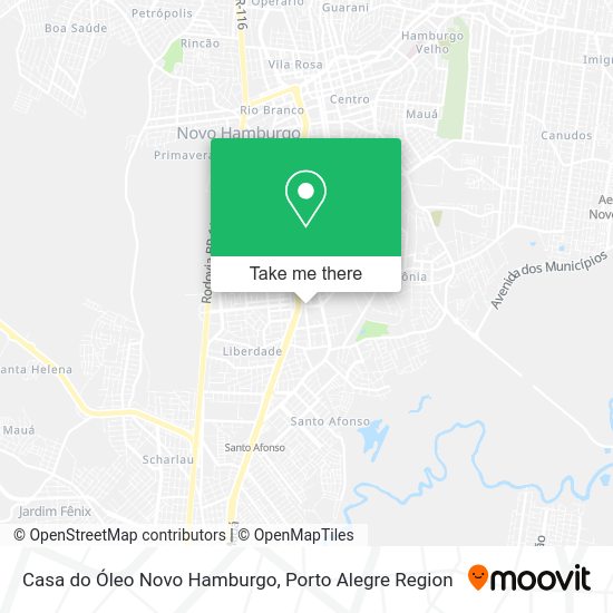 Casa do Óleo Novo Hamburgo map