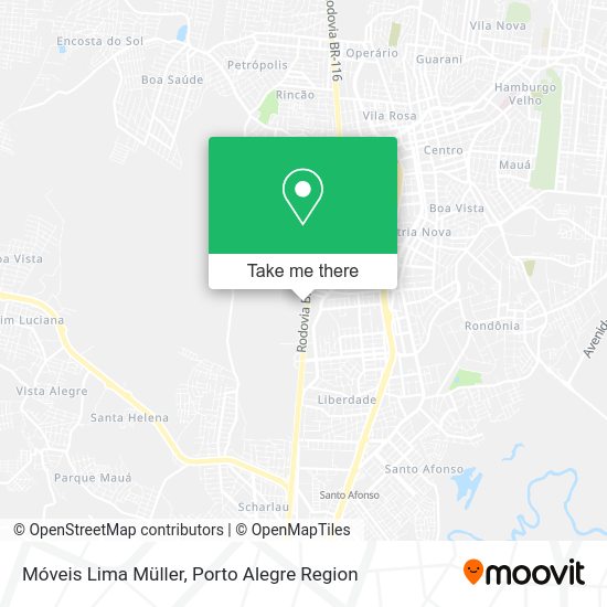 Móveis Lima Müller map