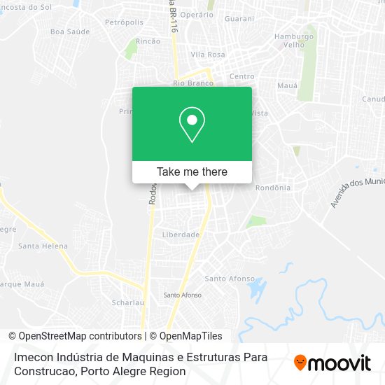Imecon Indústria de Maquinas e Estruturas Para Construcao map