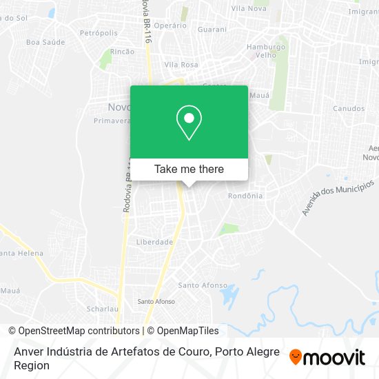 Anver Indústria de Artefatos de Couro map