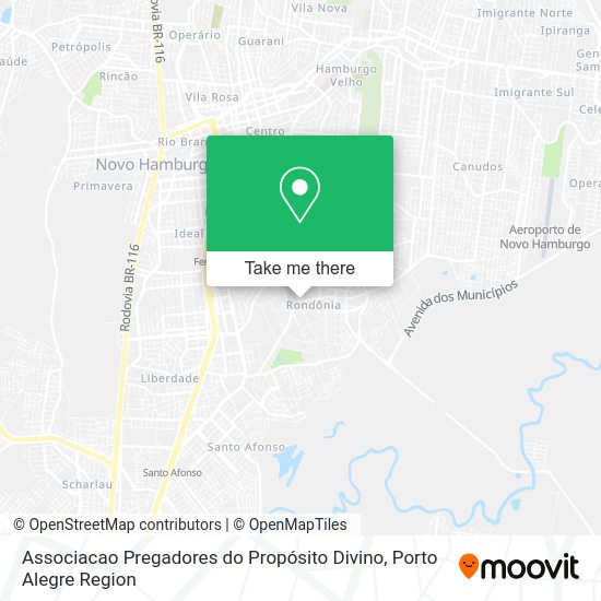 Associacao Pregadores do Propósito Divino map