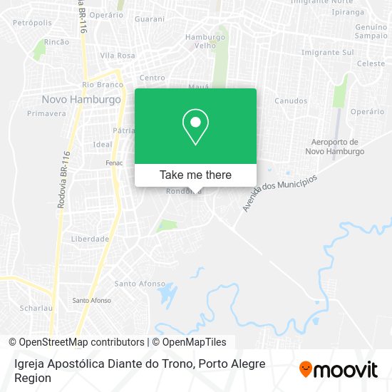 Igreja Apostólica Diante do Trono map
