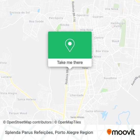 Splenda Parus Refeições map