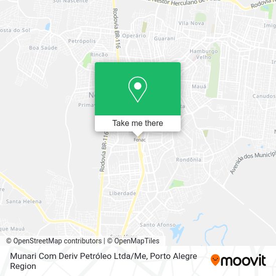Munari Com Deriv Petróleo Ltda / Me map