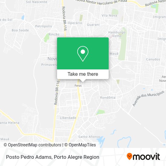 Posto Pedro Adams map