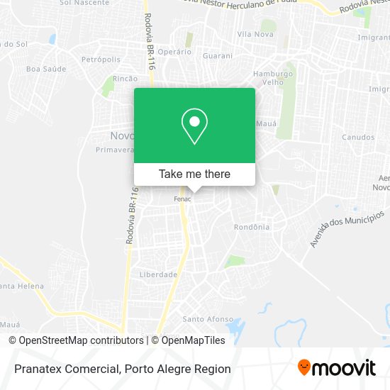 Pranatex Comercial map