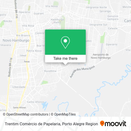 Trentim Comércio de Papelaria map