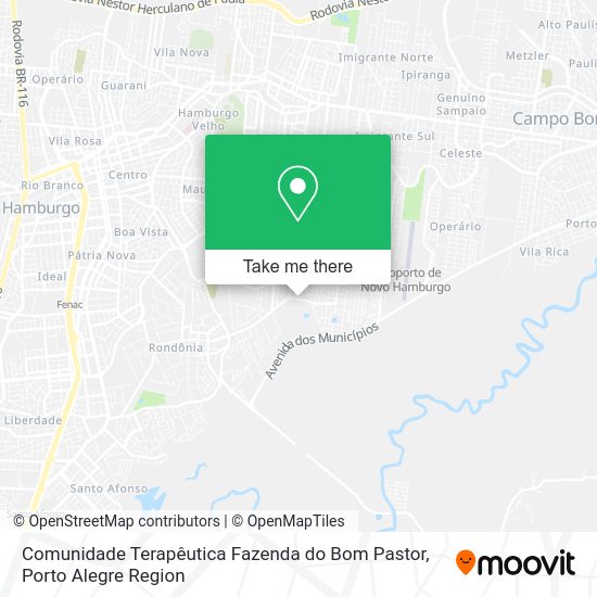 Comunidade Terapêutica Fazenda do Bom Pastor map