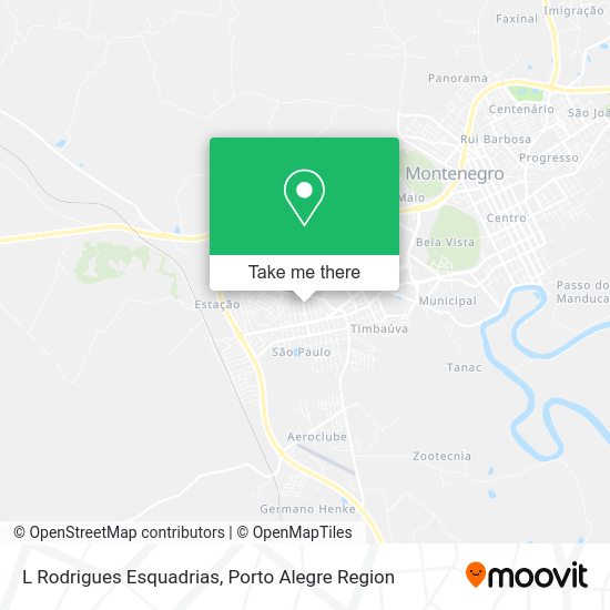 L Rodrigues Esquadrias map