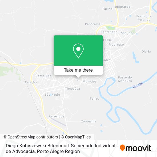 Diego Kubiszewski Bitencourt Sociedade Individual de Advocacia map