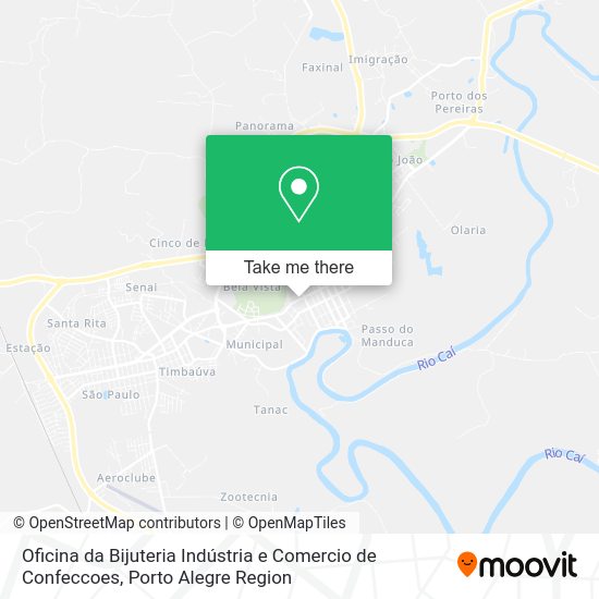 Oficina da Bijuteria Indústria e Comercio de Confeccoes map