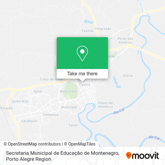 Secretaria Municipal de Educação de Montenegro map