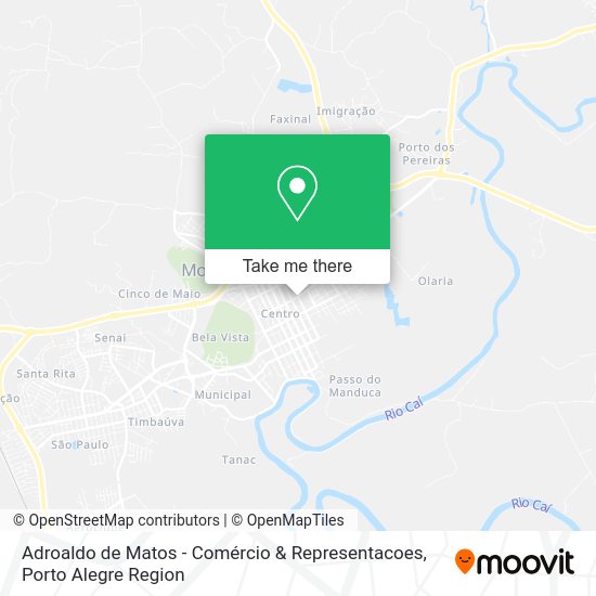 Adroaldo de Matos - Comércio & Representacoes map