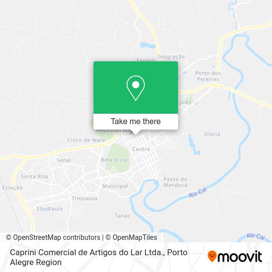 Caprini Comercial de Artigos do Lar Ltda. map