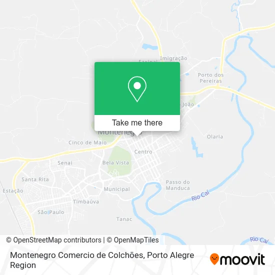 Montenegro Comercio de Colchões map