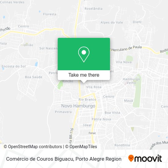 Comércio de Couros Biguacu map
