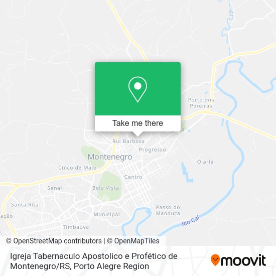 Igreja Tabernaculo Apostolico e Profético de Montenegro / RS map