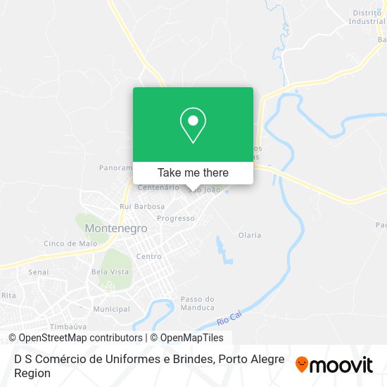 D S Comércio de Uniformes e Brindes map
