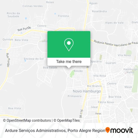 Ardure Serviços Administrativos map