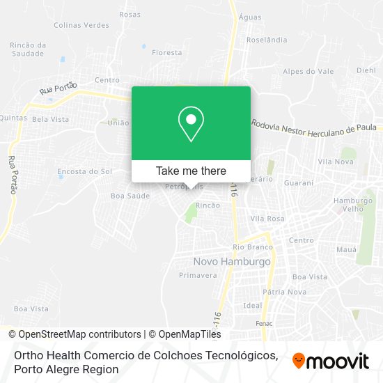 Ortho Health Comercio de Colchoes Tecnológicos map