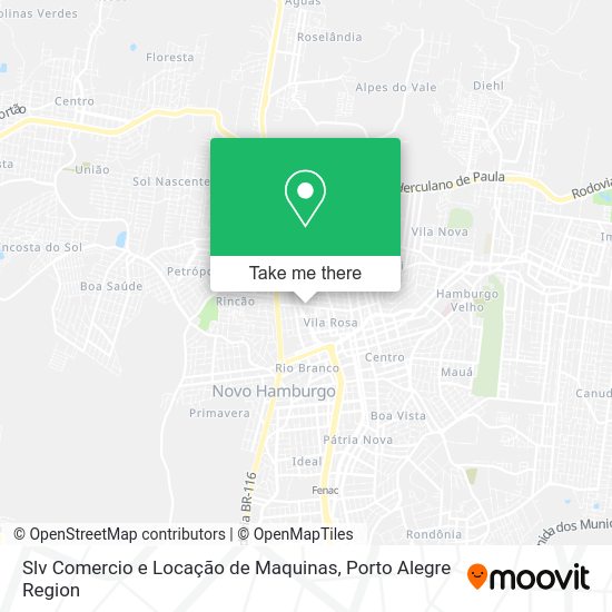 Slv Comercio e Locação de Maquinas map