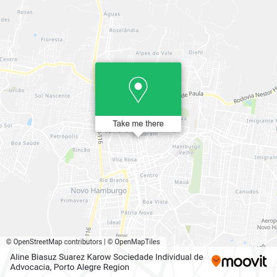 Aline Biasuz Suarez Karow Sociedade Individual de Advocacia map