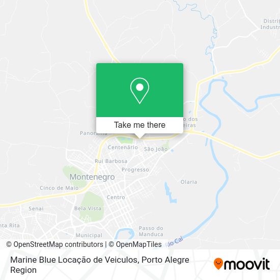 Marine Blue Locação de Veiculos map